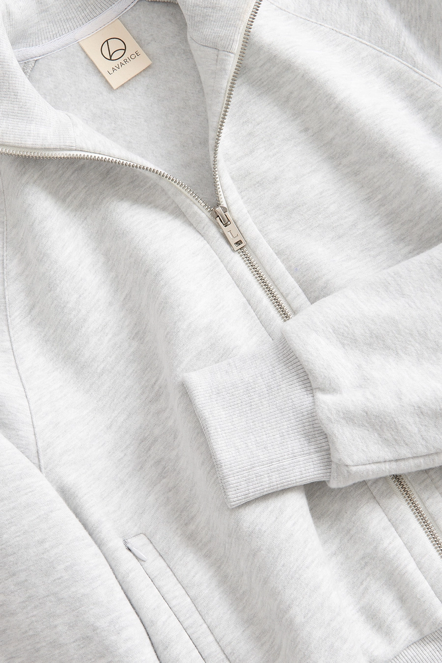 Олимпийка утеплённая Светло-серый меланж