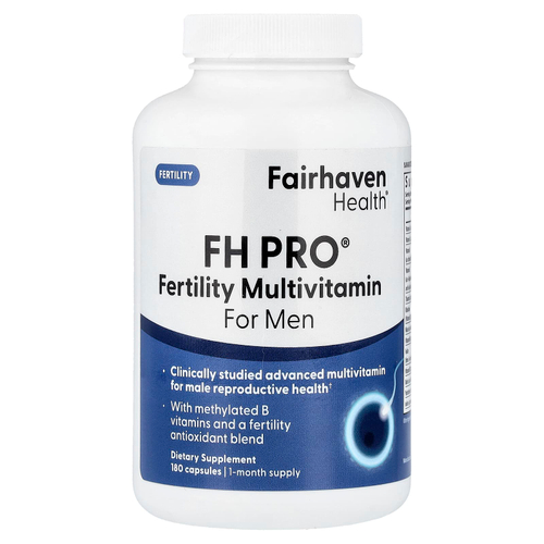 Fairhaven Health, FH Pro®, мультивитамины для поддержки фертильности, для мужчин, 180 капсул