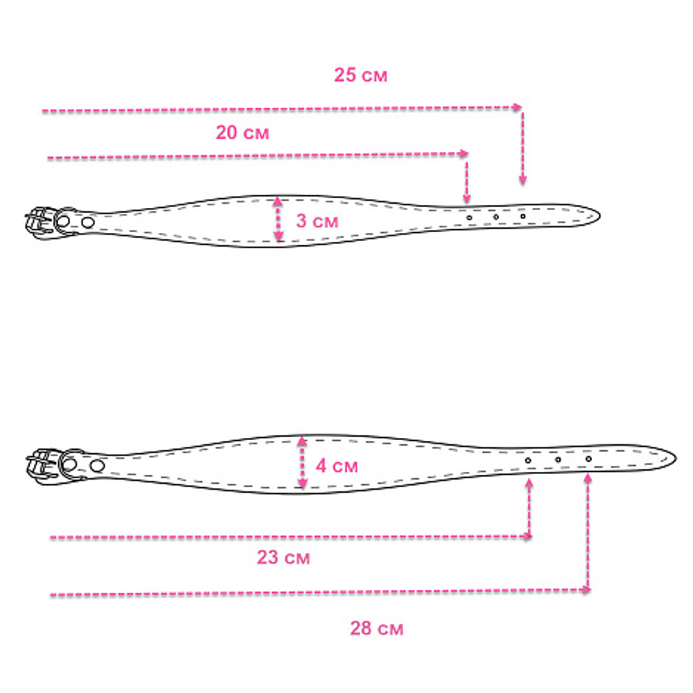 9308 Ошейник кожаный "Перламутр" / PREMIUM