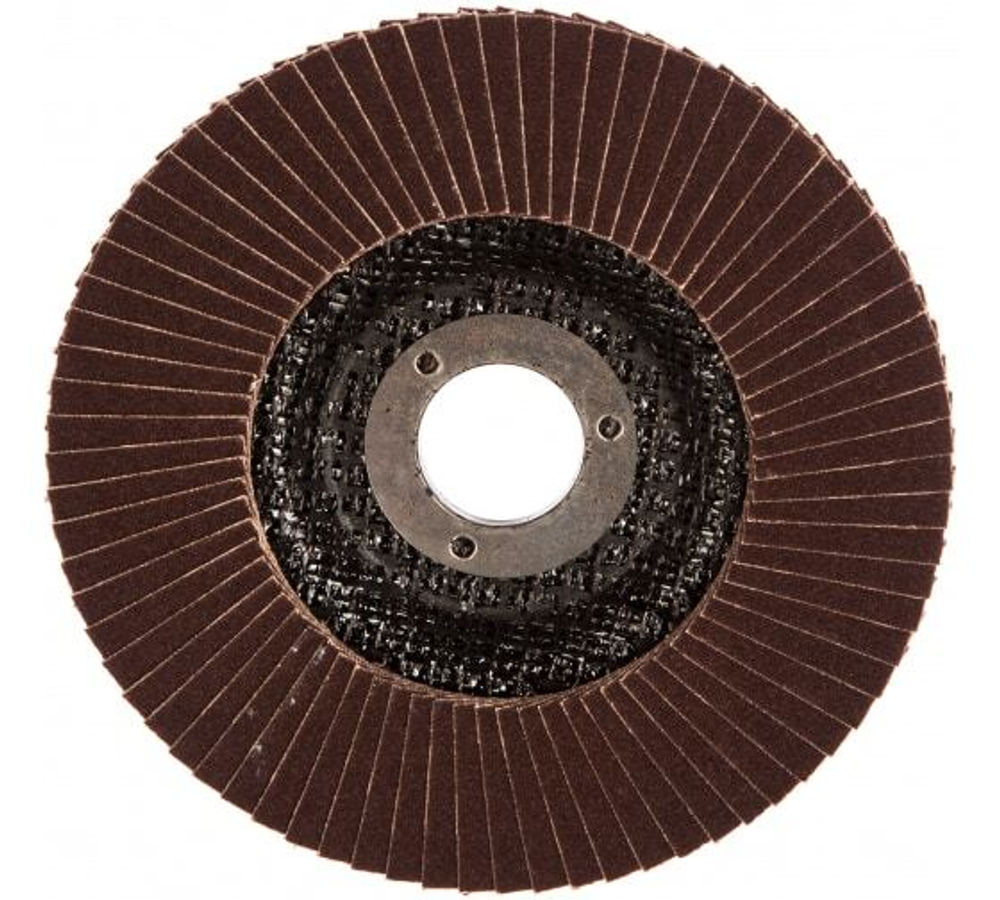 КРУГ ШЛИФ БАЗ КЛТ-1 ЛЕПЕСТКОВЫЙ ТОРЦЕВОЙ 125Х22ММ 10Н(Р120)