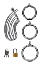 Пояс верности мужской, TOYFA METAL (серебристый) (Цвет: серебряный)