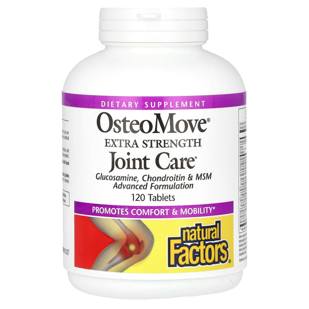 Natural Factors, OsteoMove, средство для ухода за суставами, 120 таблеток