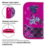 Пенал BRAUBERG, 2 отделения, металлизированный картон, конгрев, 19х11 см, Котята, 103699
