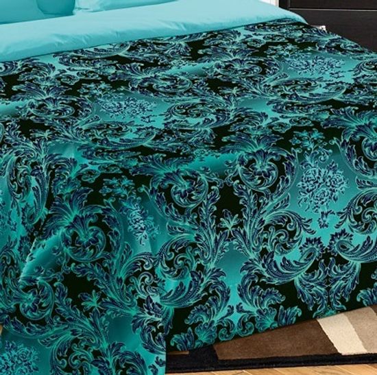 Евро комплект постельного белья Калипсо поплин бизюзовый