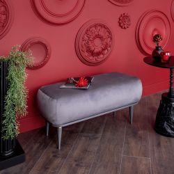 Банкетка Арт Софт Серый Голд