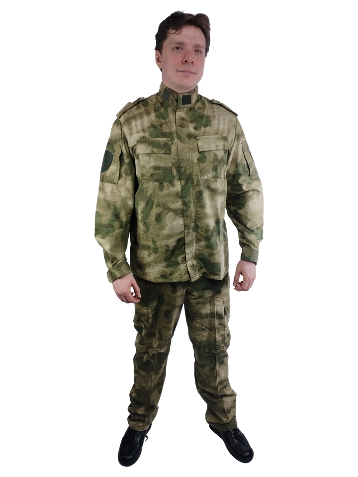 Костюм Росгвардии облегченный длинный рукав (вискоза, зелёный мох) (А)