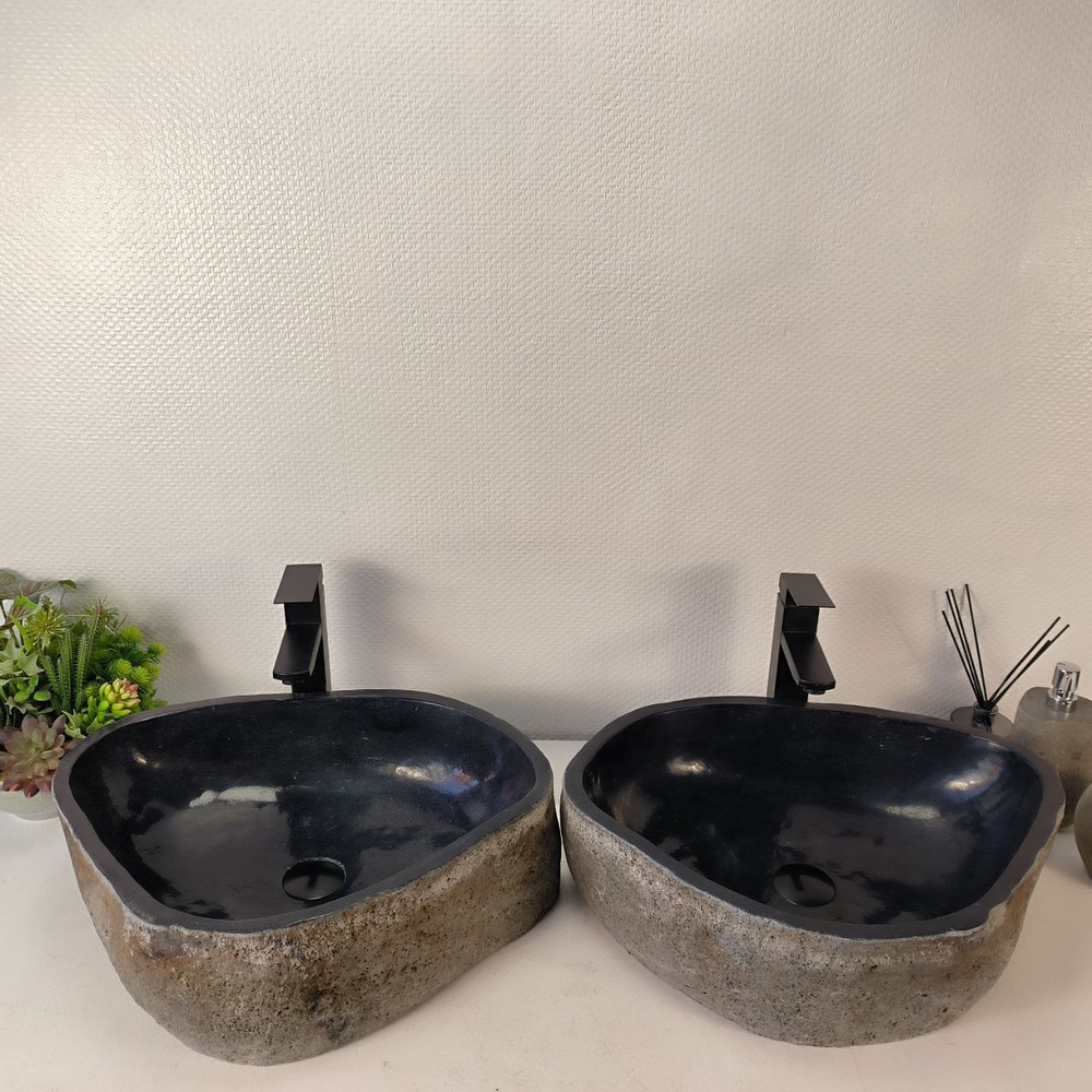 Раковина из речного камня ПАРА! RS-65352 53*40*15 0866