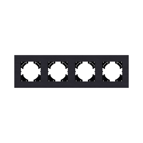 Рамка 4-постовая, черный Kollinger Reflex AL RA4BK