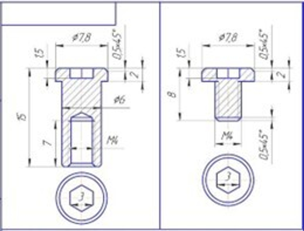 Стяжка Shark-SurvX-Bastardo-Ural-Atlantis-Caspian-Bushmate-Pioneer-Safari-Intruder-Yeti-Forester ScrewSet (винт+муфта)