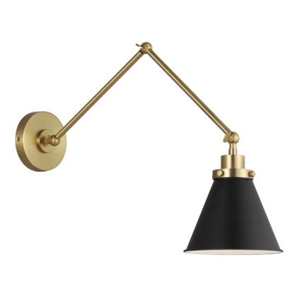 Настенный светильник Visual Comfort Wellfleet Double Arm Cone Task Sconce