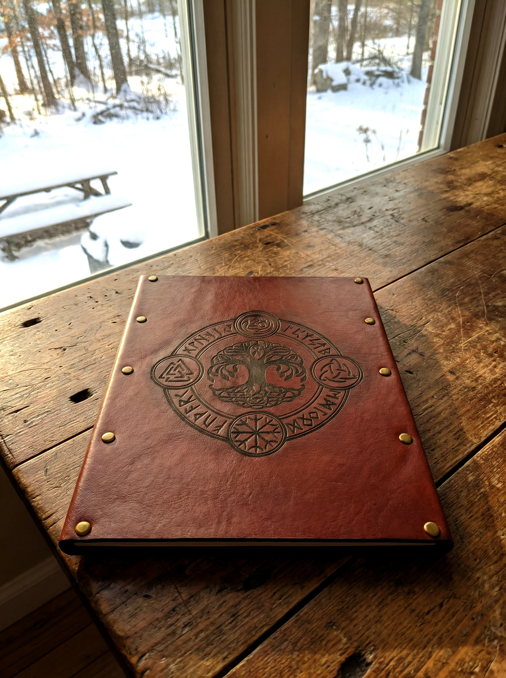 Кожаная ширма 3*А4