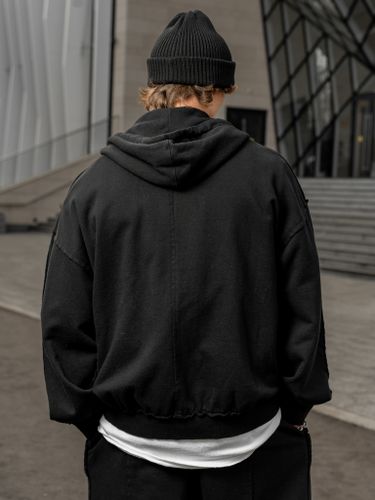 Черная хлопковая худи Votus на молнии