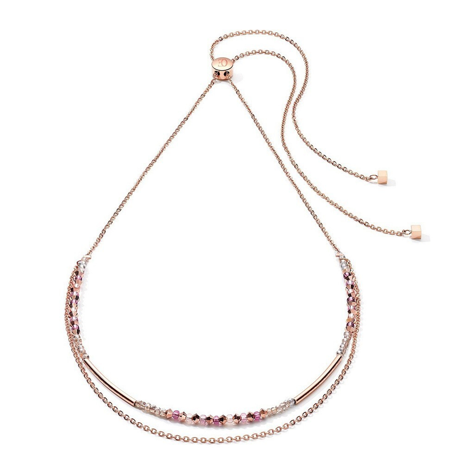 Колье Coeur de Lion Rose Gold Lilac 5073/10-0829 цвет розовый, золотой