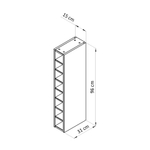 Навесной модуль бутылочница Вестфалия, 15х31х96, из массива сосны, Dipriz