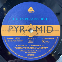 Винтажная виниловая пластинка LP The Alan Parsons Project Pyramid (Germany 1978) Pyramania