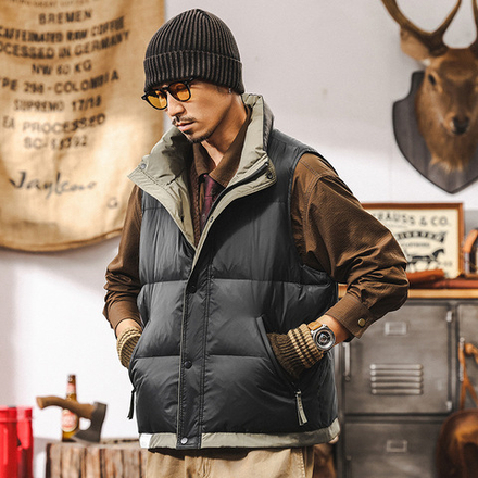 Пуховик-жилет из 90% белого утиного пуха, соответствующий национальным стандартам, для зимы, с высоким содержанием пуха, очень теплый.