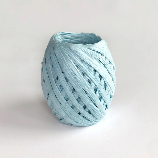 Рафия бумажная, голубая, 20 ярдов