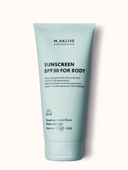Солнцезащитный крем для тела SPF30 M.AKLIVE, 200 мл + ПОДАРОК Увлажняющий крем-флюид 200 мл