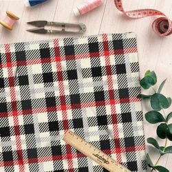 Ткань бифлекс шотландка