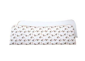 Мягкие бортики для кроватки KIDI soft "Серые овечки" (кант, сатин)