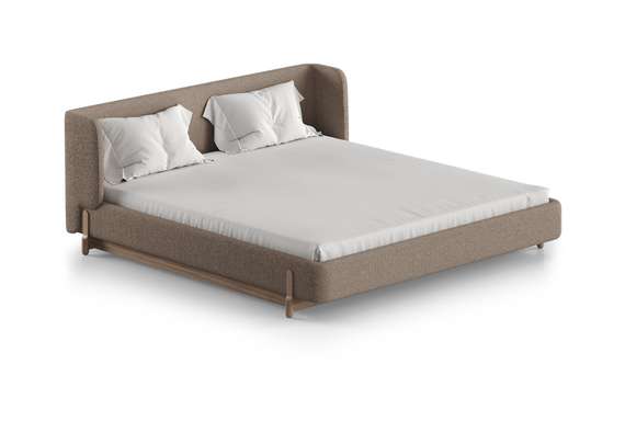 Кровать Basic спальное место 180*200 см (бежевый, букле)