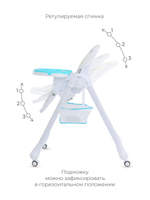 Стол-стул "NATURE" RH301 Blue