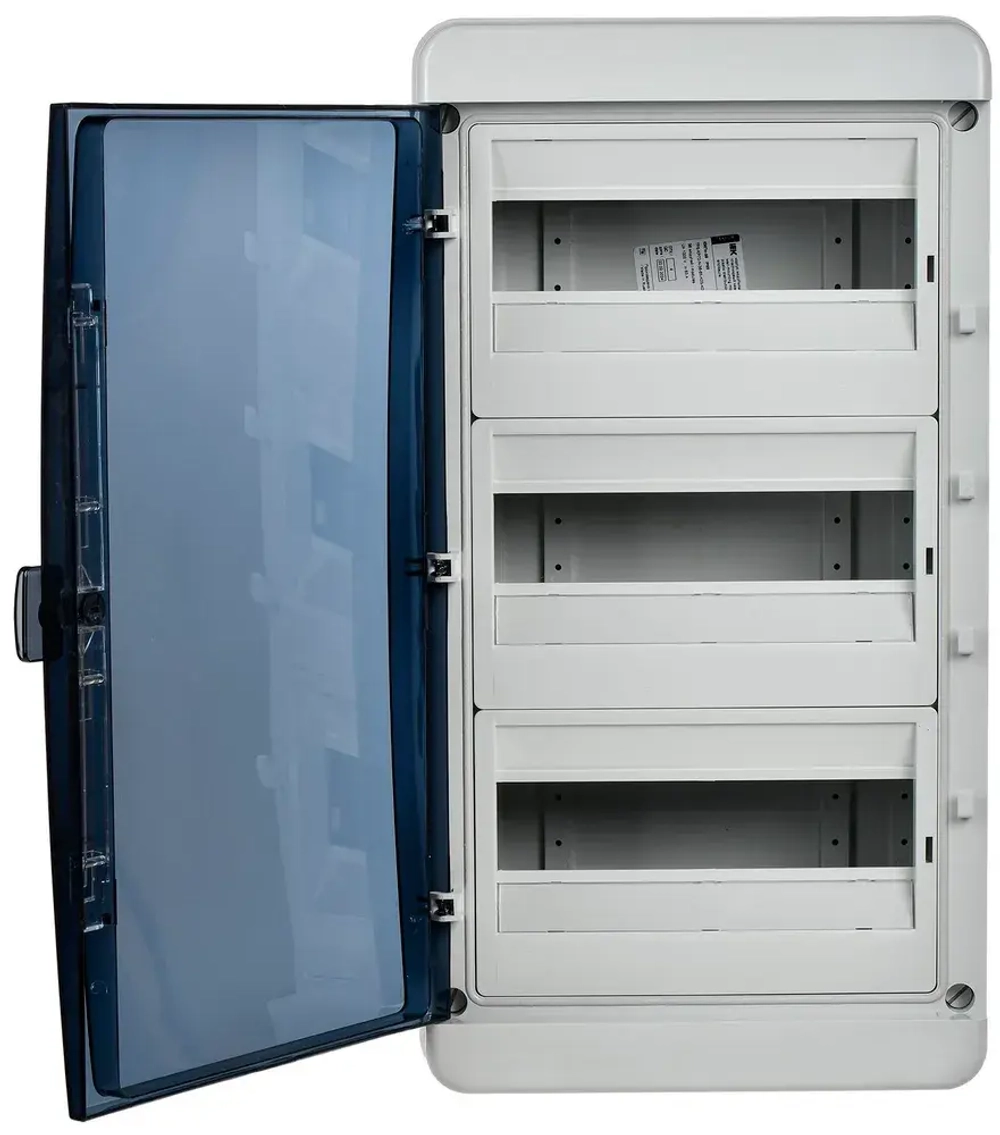 Корпус пластиковый КМПн-36 IP65 черная прозрачная дверь TEKFOR IEK