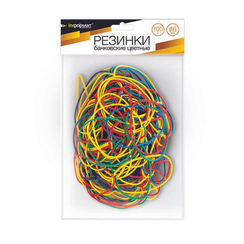 Резинка банковская inФОРМАТ 6 см 100 г