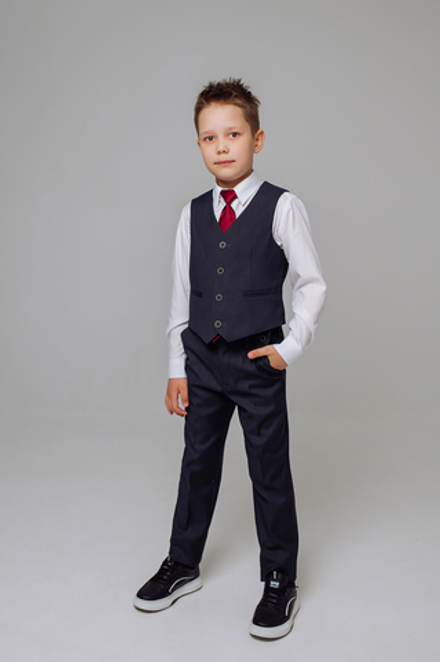 Брюки д/м слим серый