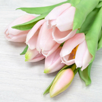 Цветы искусственные Тюльпаны букет 7шт, силикон, цвет розовый