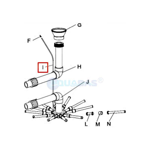 Воздухоотводящая трубка ПВХ 6мм для фильтра IML FS-750/900 (FS04959-0432)