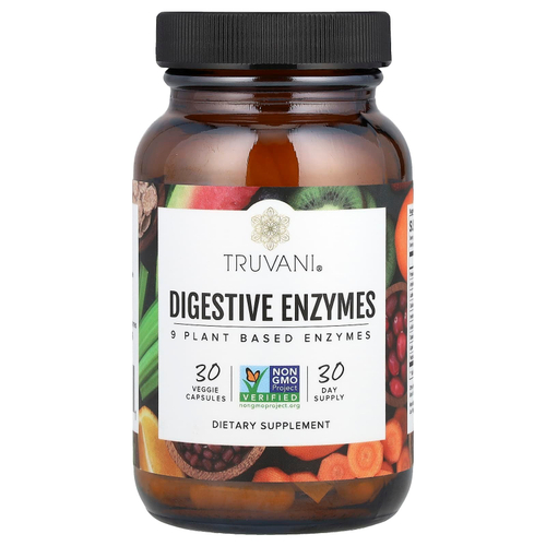 Truvani, Пищеварительные ферменты, 30 растительных капсул