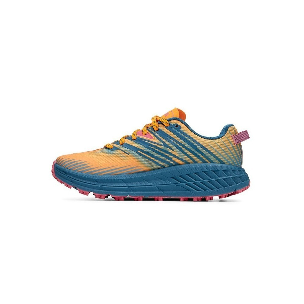 Кроссовки женские HOKA W SPEEDGOAT 4 Saffron / Provincial Blue
