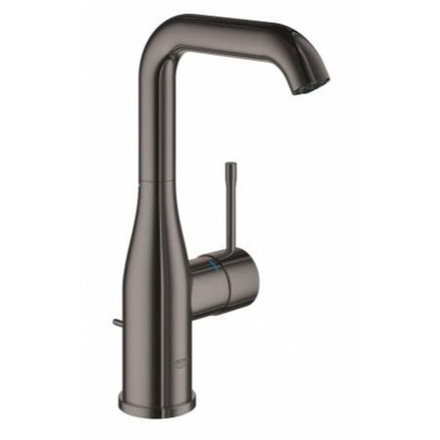 Смеситель для раковины GROHE Essence New с донным клапаном, L-Size, темный графит глянец (32628A01)