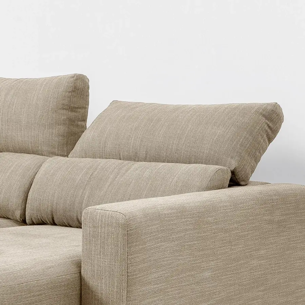 3-местный диван - IKEA ESKILSTUNA/ЭСКИЛЬСТУНА ИКЕА, 268х109х100 см, бежевый