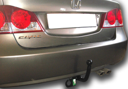 Фаркоп(прицепное) Лидер-Плюс для HONDA CIVIC,седан 2006-2012(паспорт и сертификат в комплекте)(без электрики)H103-A