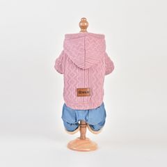 Royal Dog зимний костюм «Вязка» розовый L