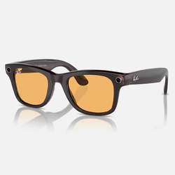Ray-Ban Meta Wayfarer ( Цвет оправы - черный, цвет линз - янтарный )