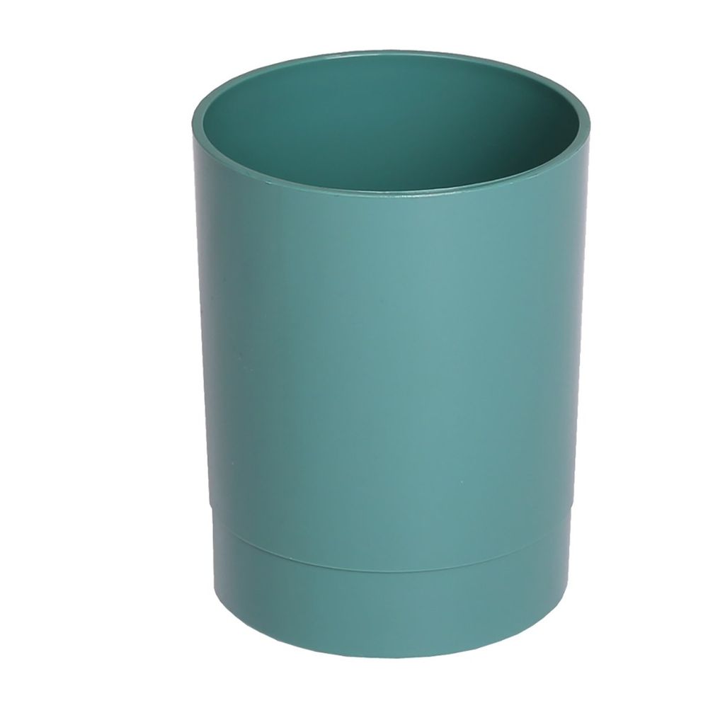 Подставка-стакан д/пиш.принадлежностей СТАММ "Офис", пластик, зелёный NY