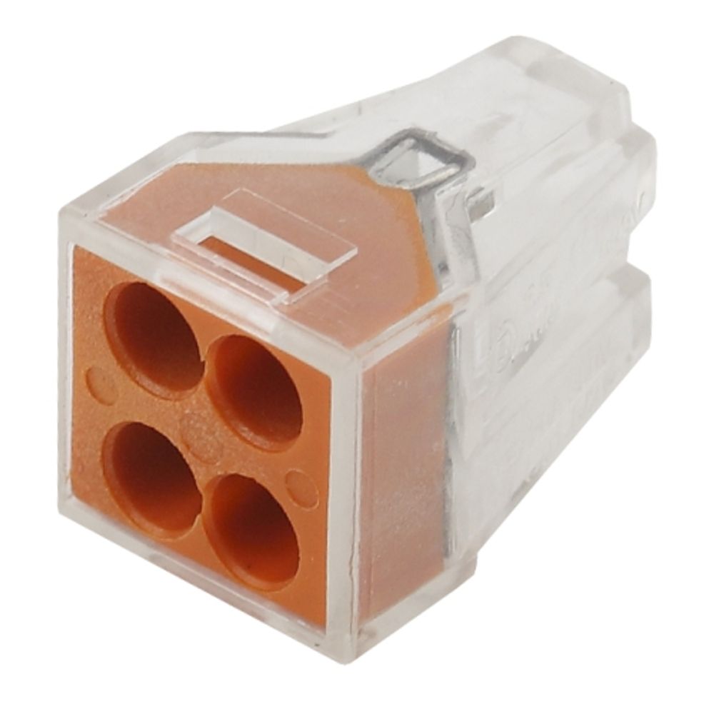 Клемма ЭРА NO-222-19 серия 104 4 отверстия 1.0-2.5мм2 упаковка 100 шт | Клеммы