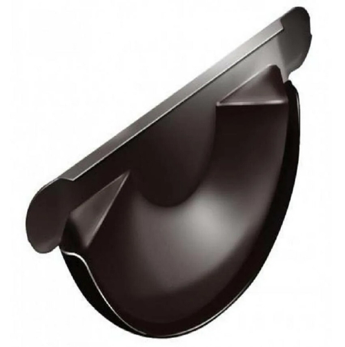 Заглушка желоба 125мм RAL7024 Мокрый Асфальт