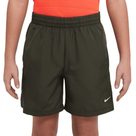 Детские теннисные шорты Nike Boys Dri-Fit Multi+ Training Shorts - cargo khaki/white - Green