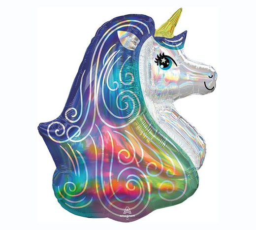 Фигура 30"/76 см Единорог Переливы Перламутр