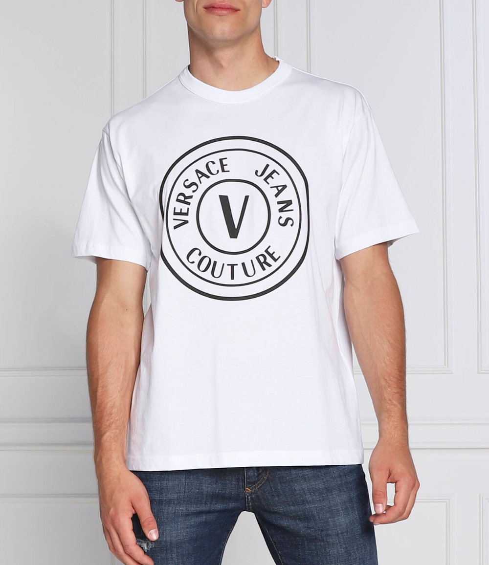 футболка Versace Jeans Couture - белый(73GAHT28CJ00T)