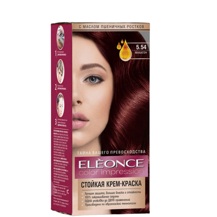 Краска для волос Eleonce №5.54 Махагон 25 мл