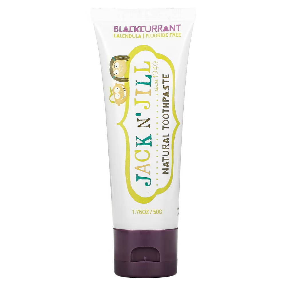 Jack N jill natural toothpaste organic Blackcurrant 50г (натуральная зубная паста с органической смородиной).