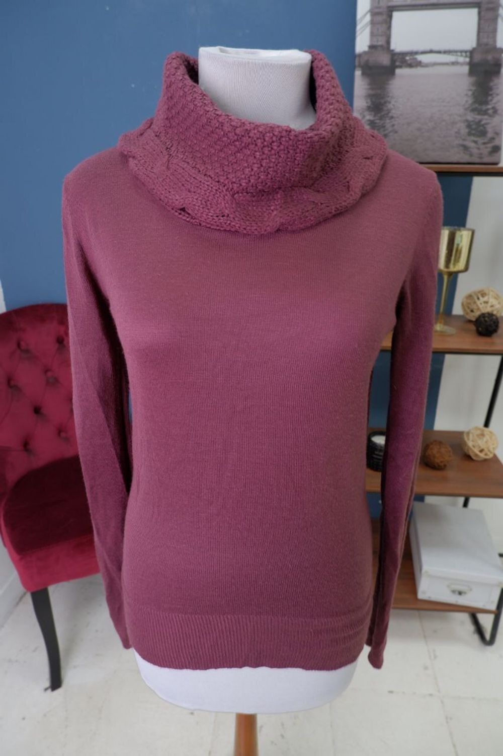 Джемпер K Woman с объемным воротником 44 размер