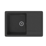 Мойка ML-GMS15 СТАНДАРТ с крылом, черный (308), 640*505*185мм