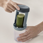 Терка спиралайзер с тремя лезвиями и контейнером для хранения spiro, синяя