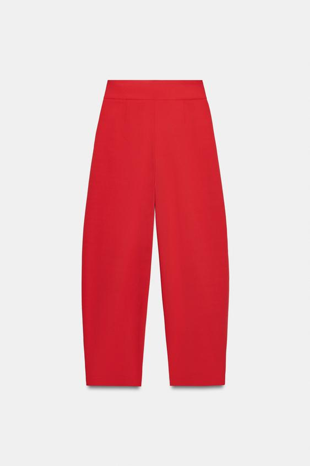 ZARA БРЮКИ BALLOON С ЗАЩИПАМИ, КРАСНЫЙ
